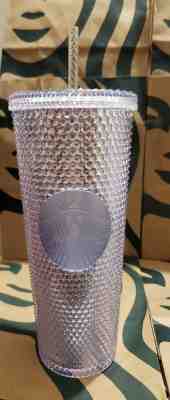 NEW 2019 Starbucks Bling Platinum Studded Venti Cold Cup Tumbler SHIPPING NOW - Sold on eBay Nov, 15th 2019 for $28.00