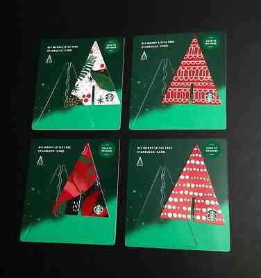 ???????? 2019 STARBUCKS CHRISTMAS " ?? " MARKER GIFT CARD -- ( 4 PCS. ) - NEW - Sold on eBay Nov, 15th 2019 for $19.99