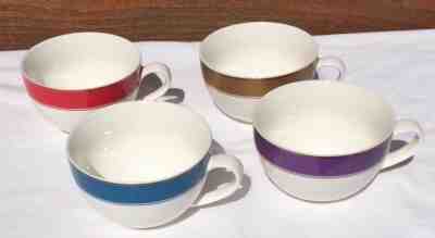Set of 4 Starbucks Holiday 2006 12 oz  Red Gold Purple Blue Cup Mug EUC - Sold on eBay Nov, 15th 2019 for $24.99