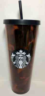 NEW! Starbucks Tortoise Shell Acrylic Tumbler Cup Venti 24 oz - Sold on eBay Nov, 15th 2019 for $44.99