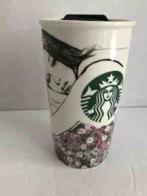 STARBUCKS 2013 CHARLOTTE RONSON CERAMIC TRAVEL MUG / TUMBLER NEW WITHOUT TAGS - Sold on eBay Nov, 15th 2019 for $27.00