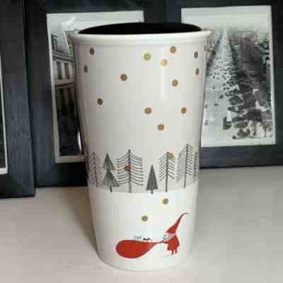 STARBUCKS 2018 Christmas Limited Edition Ceramic Travel Tumbler Coffee Mug NWT - Sold on eBay Nov, 15th 2019 for $25.25