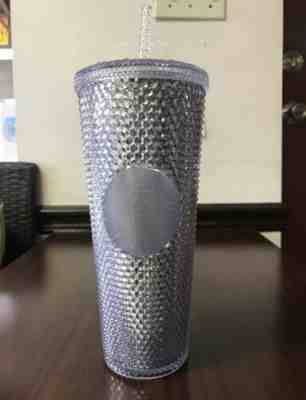 One Holiday Starbucks 2019 Venti Bling Platinum Silver Studded Cold Cup Tumbler - Sold on eBay Nov, 15th 2019 for $32.00