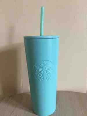 NEW 2019 SUMMER STARBUCKS COLD CUP TIFFANY BLUE STAINLESS STEEL TUMBLER 16oz - Sold on eBay Nov, 15th 2019 for $29.00