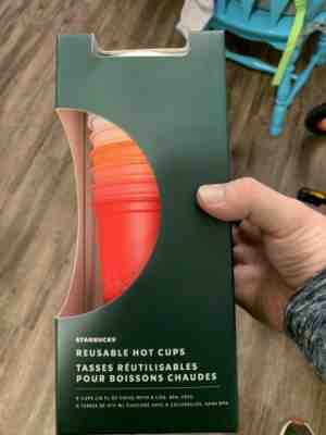 Starbucks 2019 Holiday Christmas Winter Reusable Hot Cups 5 pack - Sold on eBay Nov, 15th 2019 for $16.20