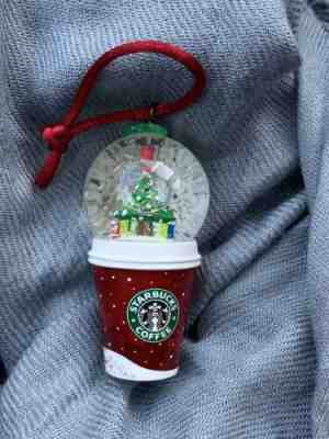 3" Starbucks Coffee 2007 Mini Snowglobe Christmas Tree Ornament - Sold on eBay Nov, 15th 2019 for $33.00
