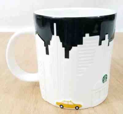 Starbucks NYC New York City Taxi Skyline Relief Coffee Mug Collector Series 2012 - Sold on eBay Nov, 15th 2019 for $24.99