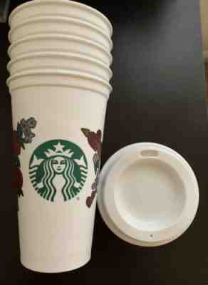 Starbucks Reusable 16 OZ Hot Cups 2019 5 Pack - Sold on eBay Nov, 15th 2019 for $19.00