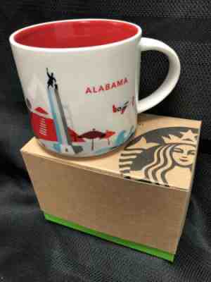 NEW Starbucks Oversize Coffee Mug You Are Here Collection ALABAMA 14oz - Sold on eBay Nov, 15th 2019 for $23.99
