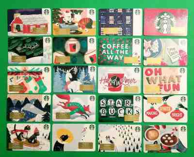20 STARBUCKS GIFT CARDS CHRISTMAS 2019 " I " MARKER  NEW - Sold on eBay Nov, 15th 2019 for $24.95