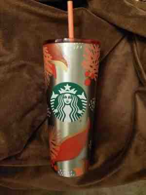 Starbucks Holiday Christmas 2019 24 oz Tumbler Cup Pink Red Holly NEW RARE  - Sold on eBay Nov, 15th 2019 for $29.99