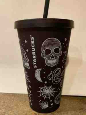 New Limited Edition Starbucks 2019 Halloween Purple/Black 16 Oz Tumbler Cup  - Sold on eBay Nov, 15th 2019 for $41.00