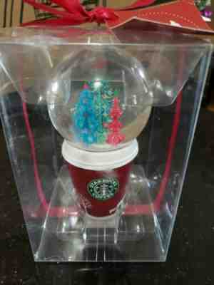NIB Starbucks 2006 Tree Red Cup Snowglobe Christmas Ornament - Sold on eBay Nov, 15th 2019 for $20.00