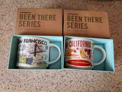 STARBUCKS City Mugs BEEN THERE SERIES coffee San Francisco & California 14oz  - Sold on eBay Nov, 14th 2019 for $48.00