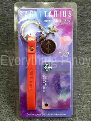Starbucks Philippines Astrology Card with SAGITTARIUS Keychain 2019 - Sold on eBay Nov, 14th 2019 for $24.99