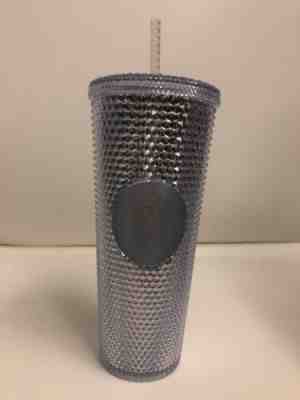 NEW Winter Holiday Starbucks 2019 Venti Bling Platinum Studded Cold Cup Tumbler - Sold on eBay Nov, 14th 2019 for $20.99