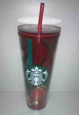 Starbucks Holiday Winter Tumblers Cups 2019 Red Branches - Sold on eBay Nov, 14th 2019 for $42.00