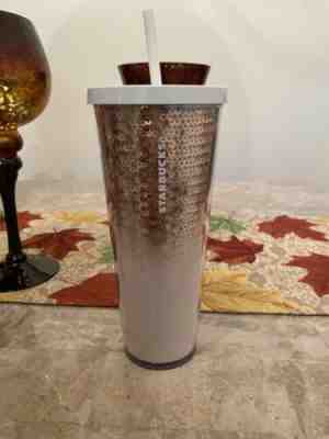New 2018 Starbucks Holiday Gold Ombre Cold Tumbler 24oz  - Sold on eBay Nov, 14th 2019 for $17.50