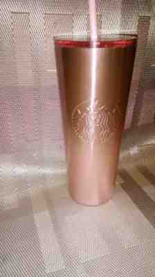 Starbucks 2019 Rose Gold Pink Tumbler Holiday Christmas  - Sold on eBay Nov, 14th 2019 for $26.20