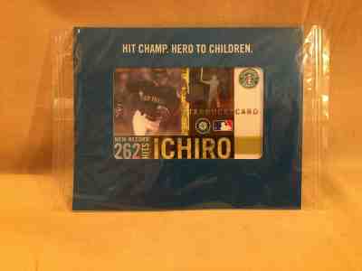 STARBUCKS JAPAN ICHIRO SUZUKI 262 HIT CARD $10 BRAND NEW SEALED UNOPENED 2005 - Sold on eBay Nov, 14th 2019 for $19.99