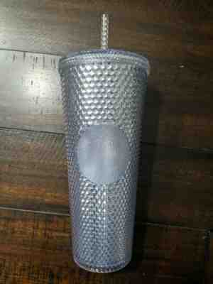 ?STARBUCKS 2019 Venti Bling Platinum  Studded Cold Cup Tumbler WINTER HOLIDAY? - Sold on eBay Nov, 14th 2019 for $20.00