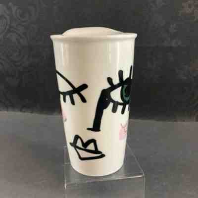 Starbucks Rare Mermaid Wink Ceramic Lid Travel Tumbler Coffee Mug Cup 2014 12 OZ - Sold on eBay Nov, 14th 2019 for $20.00