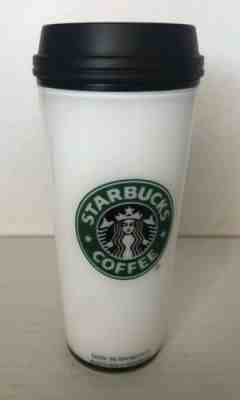 Starbucks Classic Style Logo Tumbler White Green Siren Mermaid 2008 16 Oz - Sold on eBay Nov, 14th 2019 for $16.50