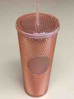 Starbucks Pink Tumbler 2019 Rose Gold Radiant Iridescent Jeweled 24oz Cold Cup - Sold on eBay Nov, 14th 2019 for $41.41