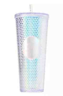 NEW STARBUCKS 2019 Venti Bling Platinum  Studded Cold Cup Tumbler WINTER HOLIDAY - Sold on eBay Nov, 14th 2019 for $17.50