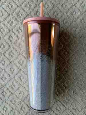 NEW Starbucks Holiday 2019 Venti Tumbler ROSE GOLD Cascading Snow RARE EDITION - Sold on eBay Nov, 14th 2019 for $29.95