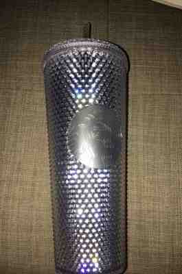 NEW Winter Holiday Starbucks 2019 Venti Bling Platinum Studded Cold Cup Tumbler - Sold on eBay Nov, 14th 2019 for $25.00