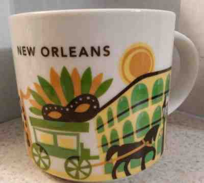 Starbucks Coffee Cup, Mug 2014, 14 oz, New Orleans - Sold on eBay Nov, 14th 2019 for $20.00