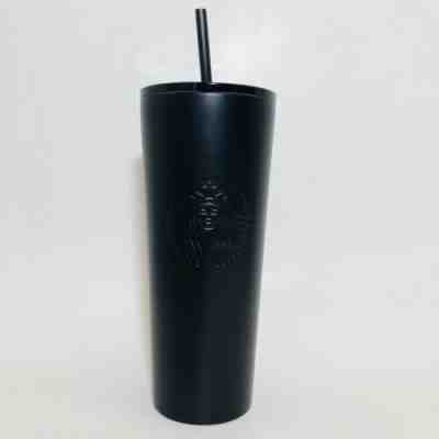 NEW Starbucks 2018 matte black stainless steel 24 oz venti cold cup tumbler - Sold on eBay Nov, 14th 2019 for $49.99