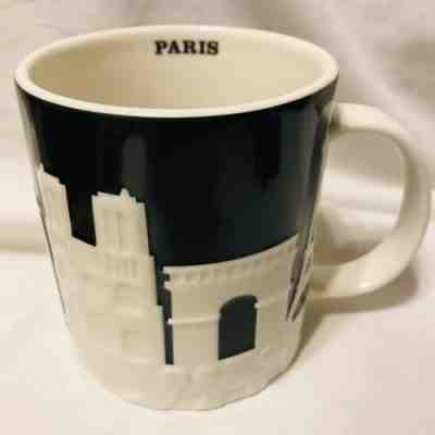 Starbucks Paris 3D Relief Collector Series Mug 2011 Skyline Eiffel Tower 16 oz - Sold on eBay Nov, 14th 2019 for $26.58