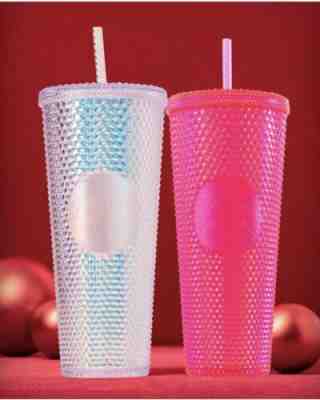 Starbucks Christmas 2019 Hot Pink Studded Tumbler READY TO SHIP! - Sold on eBay Nov, 14th 2019 for $20.50