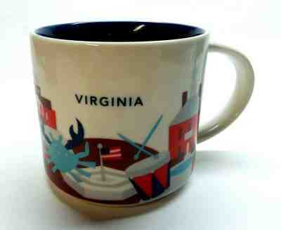 STARBUCKS 2015 "Virginia" You Are Here Collection COFFEE Mug! FREE S/H! - Sold on eBay Nov, 14th 2019 for $19.99