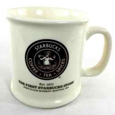 THE FIRST STARBUCKS STORE Collectors MUG Pike Place Market Seattle WA est 1971 - Sold on eBay Nov, 14th 2019 for $22.88