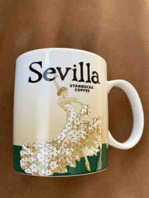 Starbucks Sevilla Global Icon City Collector Coffee Mug Cup 16 oz  2014 Rare - Sold on eBay Nov, 14th 2019 for $29.50