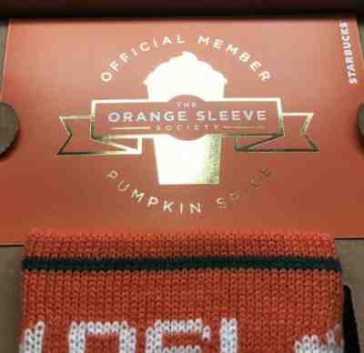 Starbucks PSL Society Pumpkin Spice Latte Exclusive Limited Edition Cup Sleeve - Sold on eBay Nov, 14th 2019 for $67.99