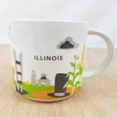 Starbucks Illinois You Are Here YAH Cup Mug 2015 14 fl oz Coffee Tea - Sold on eBay Nov, 14th 2019 for $17.99