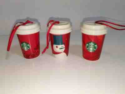 STARBUCKS Ornaments Christmas Holiday 2012, 2013 2014 Red Mini to Go Cup Ceramic - Sold on eBay Nov, 14th 2019 for $19.99