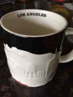 Starbucks Los Angeles Coffee Mug Embossed Relief Skyline Collectors Cup 2012 - Sold on eBay Nov, 12th 2019 for $25.00