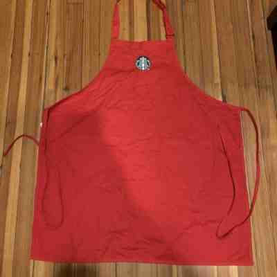 Starbucks Coffee Old Logo Red Apron - Great Condition - Sold on eBay Nov, 11th 2019 for $26.00