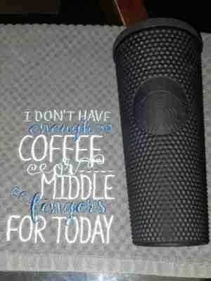 Starbucks LIM EDITION Matte Black Spiked ~PRE-OWNED, GUC~HAND WASHED COLD VHTF! - Sold on eBay Nov, 8th 2019 for $50.00