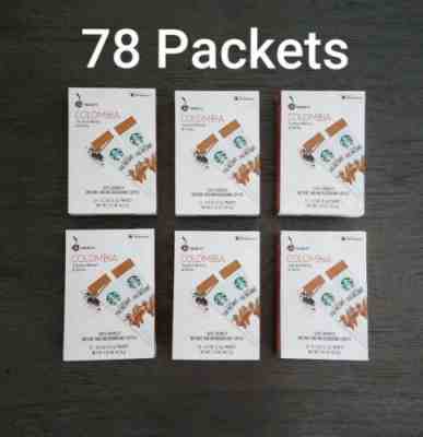 78 Packets Starbucks VIA Instant Colombia Coffee Individual Columbia Single Lot - Sold on eBay Nov, 8th 2019 for $40.00