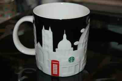 NEW Authentic Starbucks LONDON Relief Mug Red Trolley with Tag  - Sold on eBay Nov, 8th 2019 for $45.00