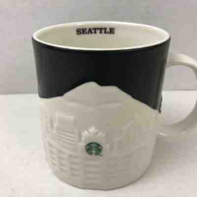 Starbucks Seattle Skyline Collectors Series Embossed Relief Coffe Mug Tea Cup - Sold on eBay Nov, 8th 2019 for $15.80