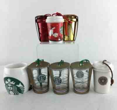 LOT of 8 New Starbucks Cups Christmas Ornaments - Fast Free Ship - H03 - Sold on eBay Nov, 8th 2019 for $47.72