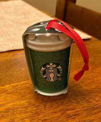 Starbucks Green Cup - Glitter  2019 Ornament - Starbucks Christmas/ Holiday - Sold on eBay Nov, 8th 2019 for $19.49