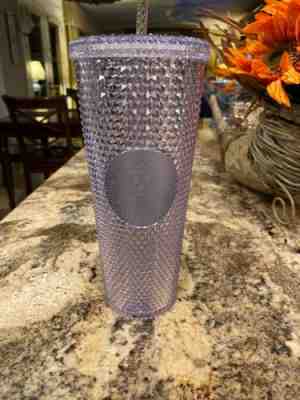 NEW Starbucks Venti Platinum Silver Stud Tumbler Cup 2019 Holiday Christmas  - Sold on eBay Nov, 7th 2019 for $38.00